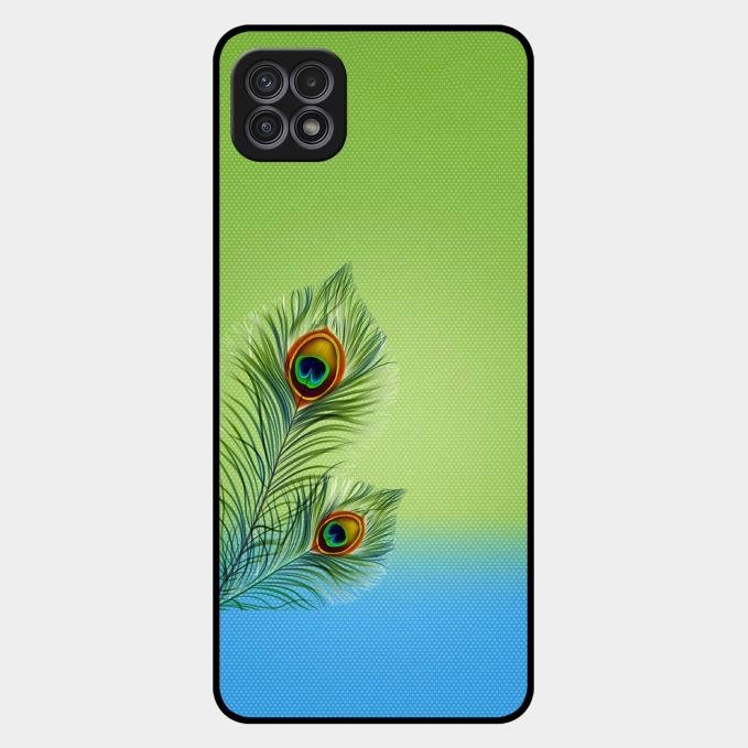 Krishna Mor Pankh Aesthetic Phone Cover For Samsung Galaxy F42 5G