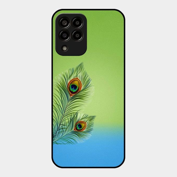 Krishna Mor Pankh Aesthetic Phone Cover For Samsung Galaxy M33 5G