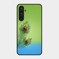 Krishna Mor Pankh Aesthetic Phone Cover For Samsung Galaxy M35 5G