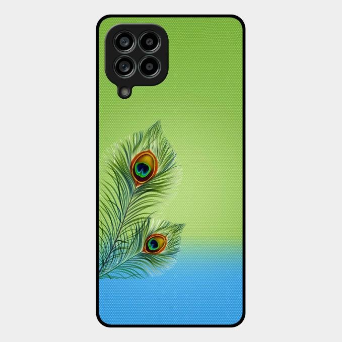 Krishna Mor Pankh Aesthetic Phone Cover For Samsung Galaxy M53 5G