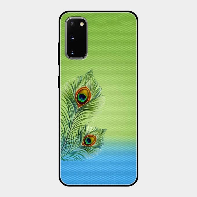 Krishna Mor Pankh Aesthetic Phone Cover For Samsung Galaxy S20