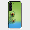 Krishna Mor Pankh Aesthetic Phone Cover For Samsung Galaxy S23 5G