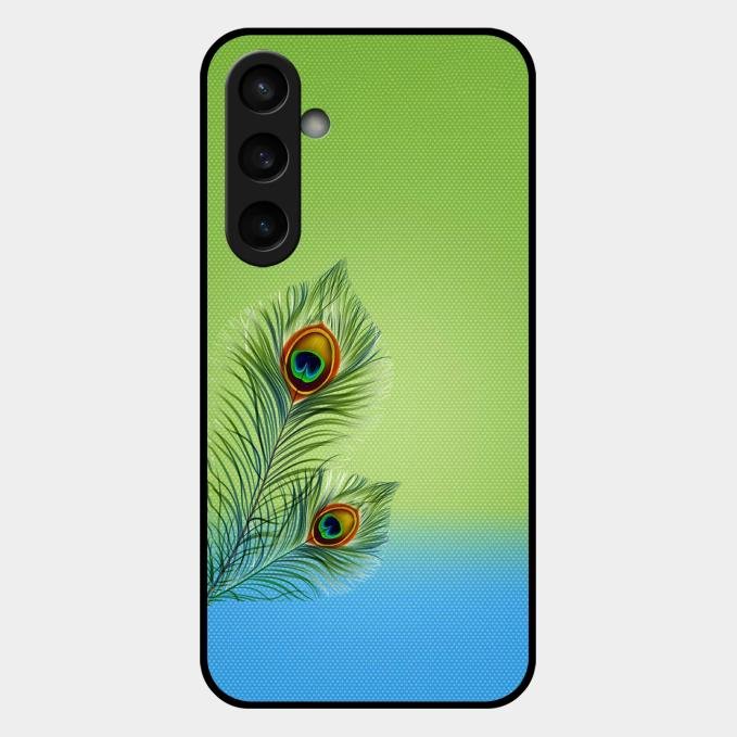 Krishna Mor Pankh Aesthetic Phone Cover For Samsung Galaxy S23 Fe 5G