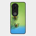 Krishna Mor Pankh Aesthetic Phone Cover For Vivo T4 Ultra 5G