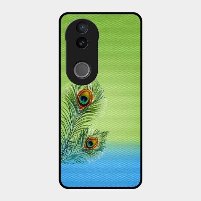 Krishna Mor Pankh Aesthetic Phone Cover For Vivo T4R 5G