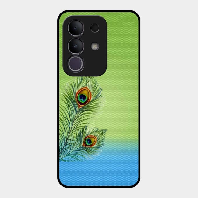 Krishna Mor Pankh Aesthetic Phone Cover For Vivo T4X 5G