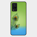 Krishna Mor Pankh Aesthetic Phone Cover For Vivo V21 5G