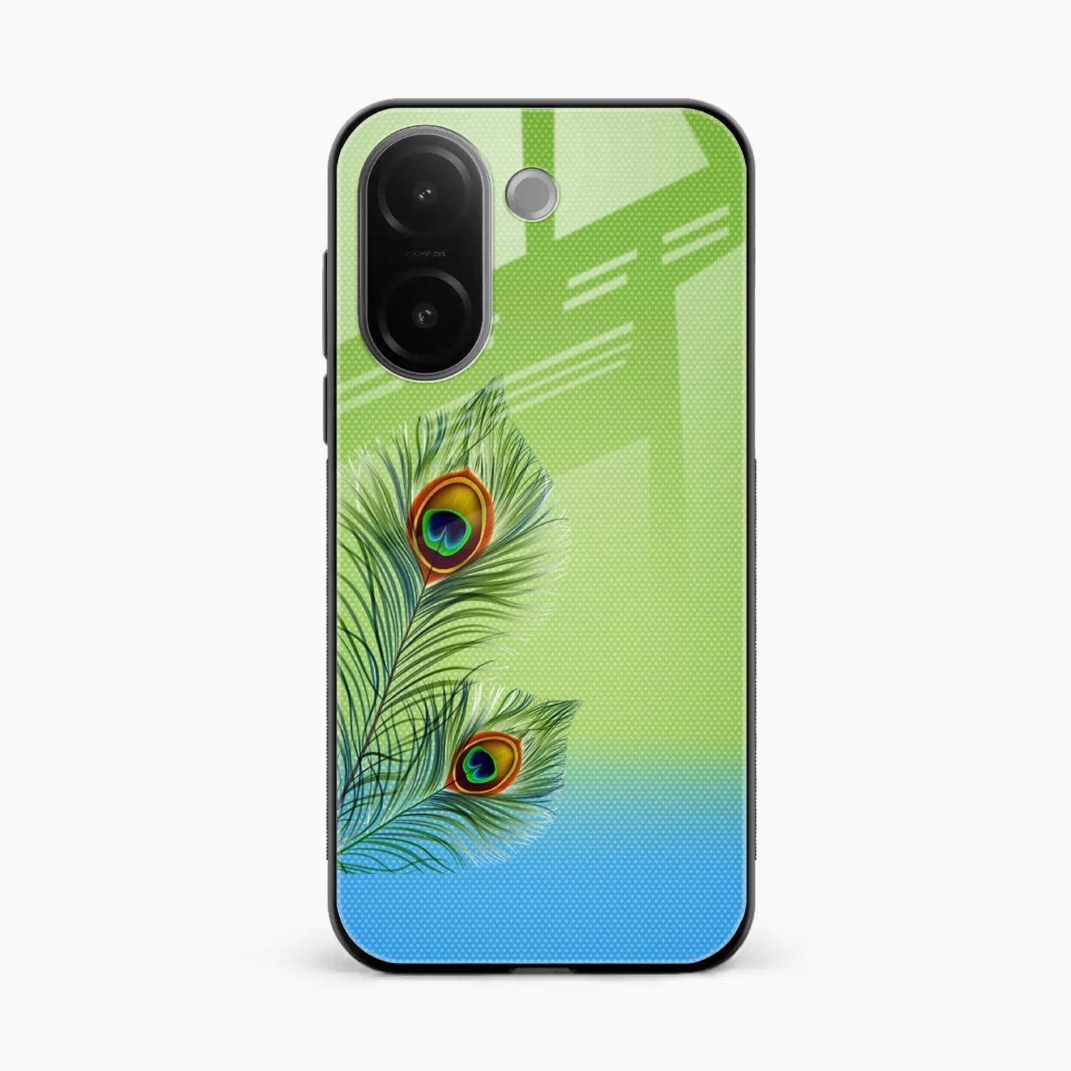 Krishna Mor Pankh Aesthetic Phone Cover For Vivo