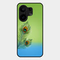 Krishna Mor Pankh Aesthetic Phone Cover For Vivo X200 Fe 5G