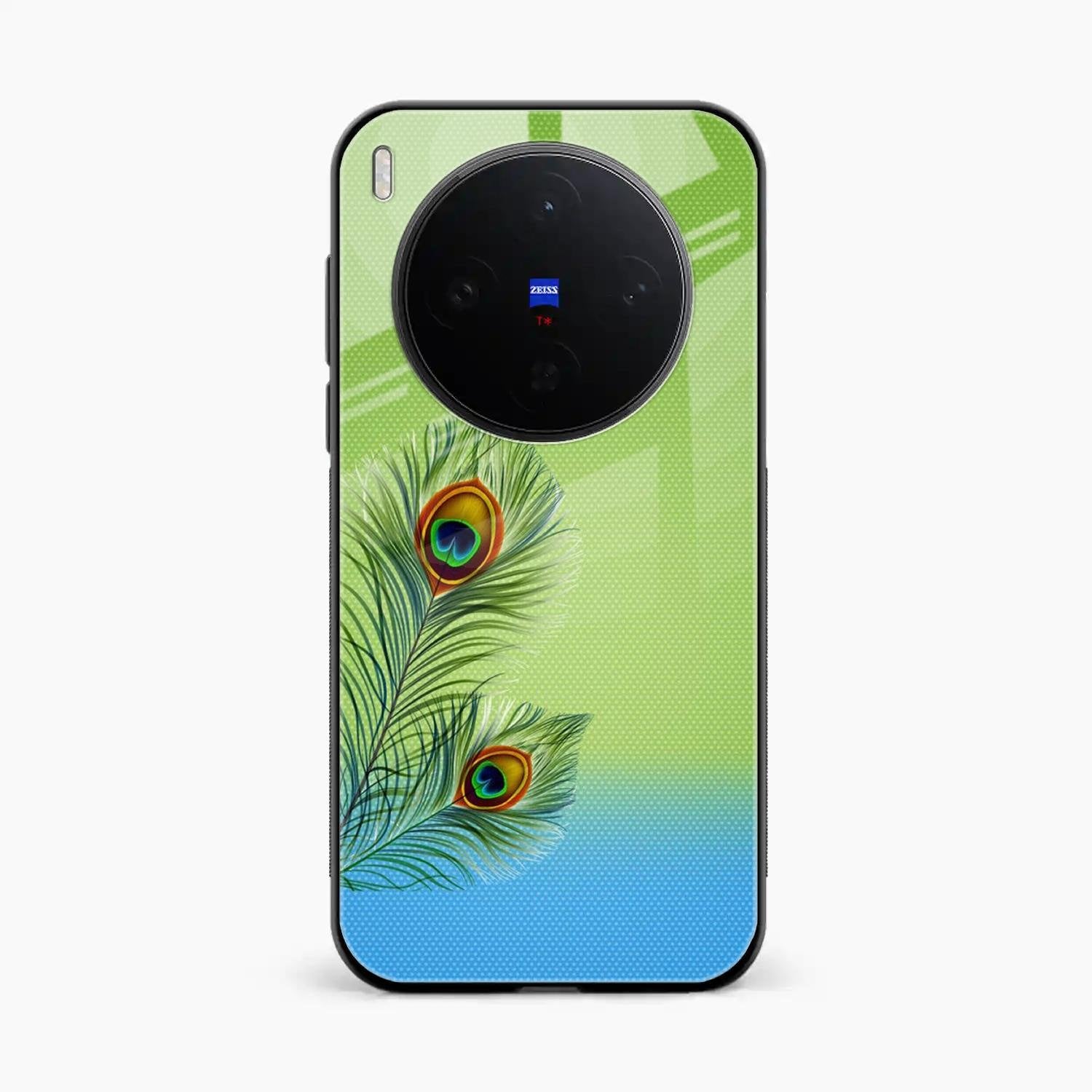 Krishna Mor Pankh Aesthetic Phone Cover For Vivo