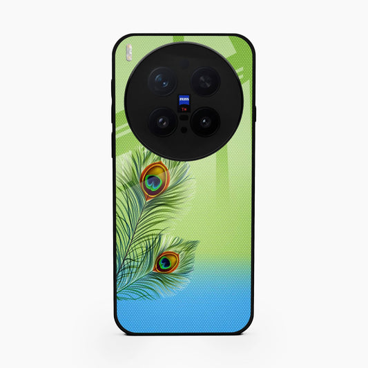 Krishna Mor Pankh Aesthetic Phone Cover For Vivo