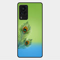 Krishna Mor Pankh Aesthetic Phone Cover For Vivo X60 Pro 5G