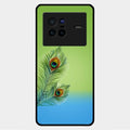 Krishna Mor Pankh Aesthetic Phone Cover For Vivo X80 5G