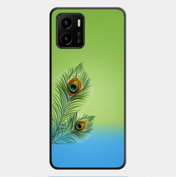 Krishna Mor Pankh Aesthetic Phone Cover For Vivo