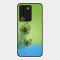 Krishna Mor Pankh Aesthetic Phone Cover For Vivo Y200 5G