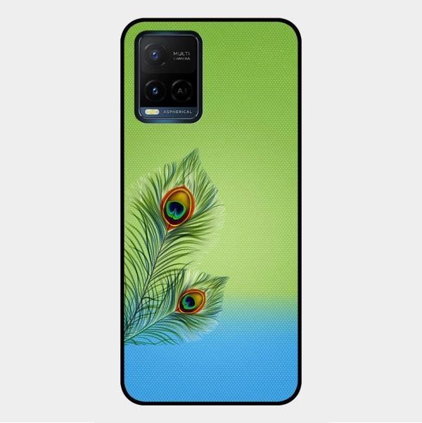 Krishna Mor Pankh Aesthetic Phone Cover For Vivo