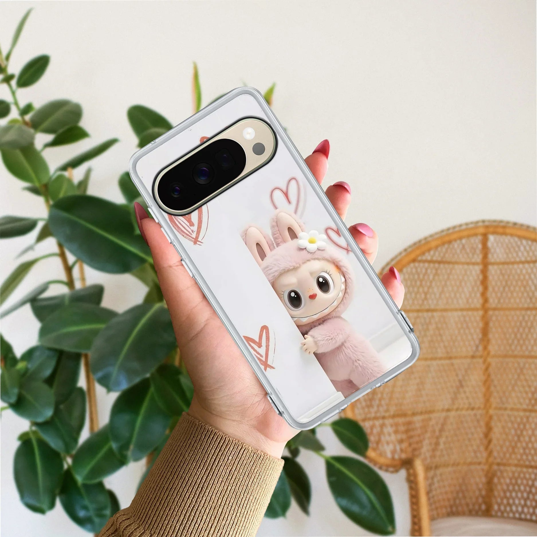 Labubu Anti Yellow Case For Google Pixel 10 Pro