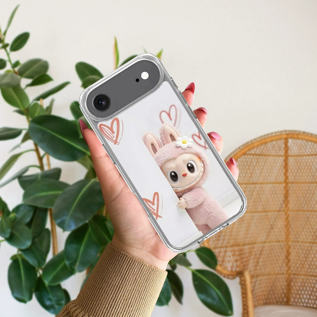 Labubu Transparent Silicon Case For iPhone 13 Mini