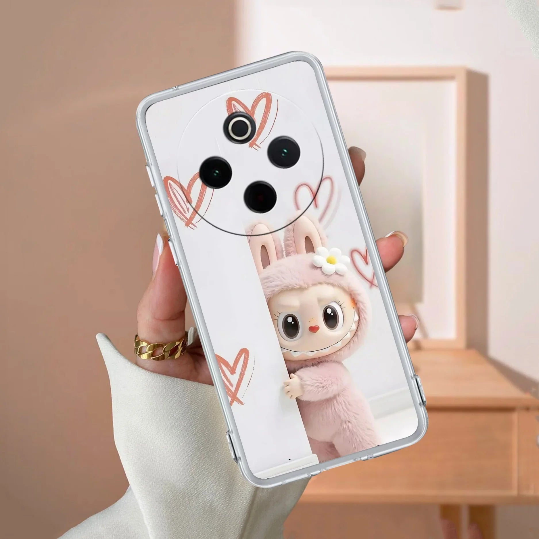 Labubu Transparent Silicon Case For iQOO Z10 5G