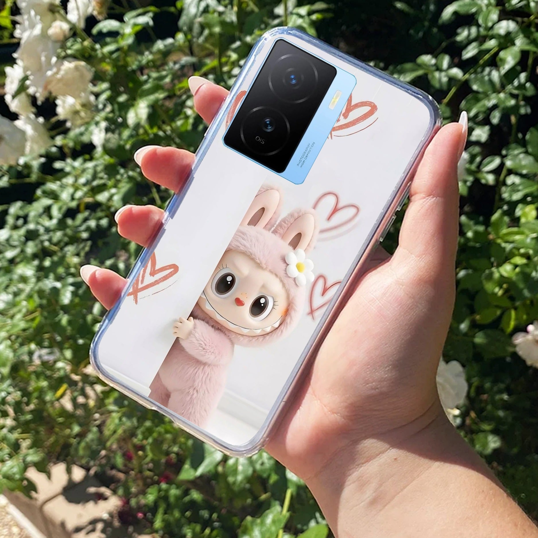 Labubu Transparent Silicon Case For iQOO Z7s 5G