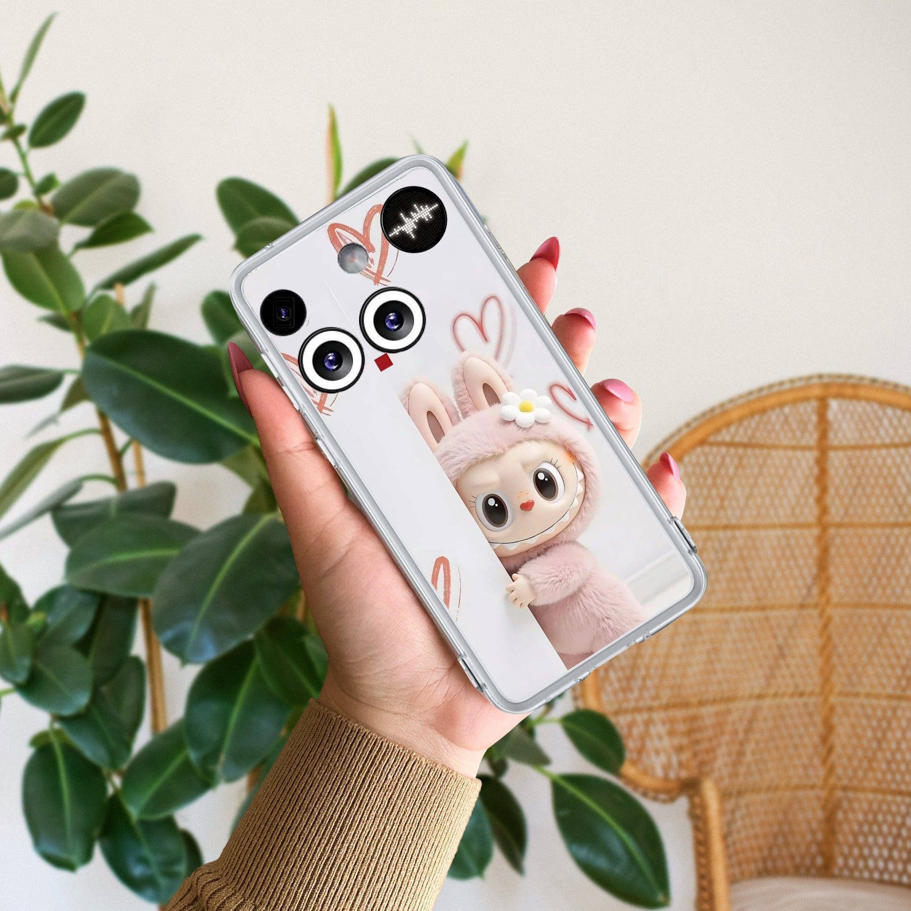 Labubu Transparent Silicon Case For Nothing Phone 3