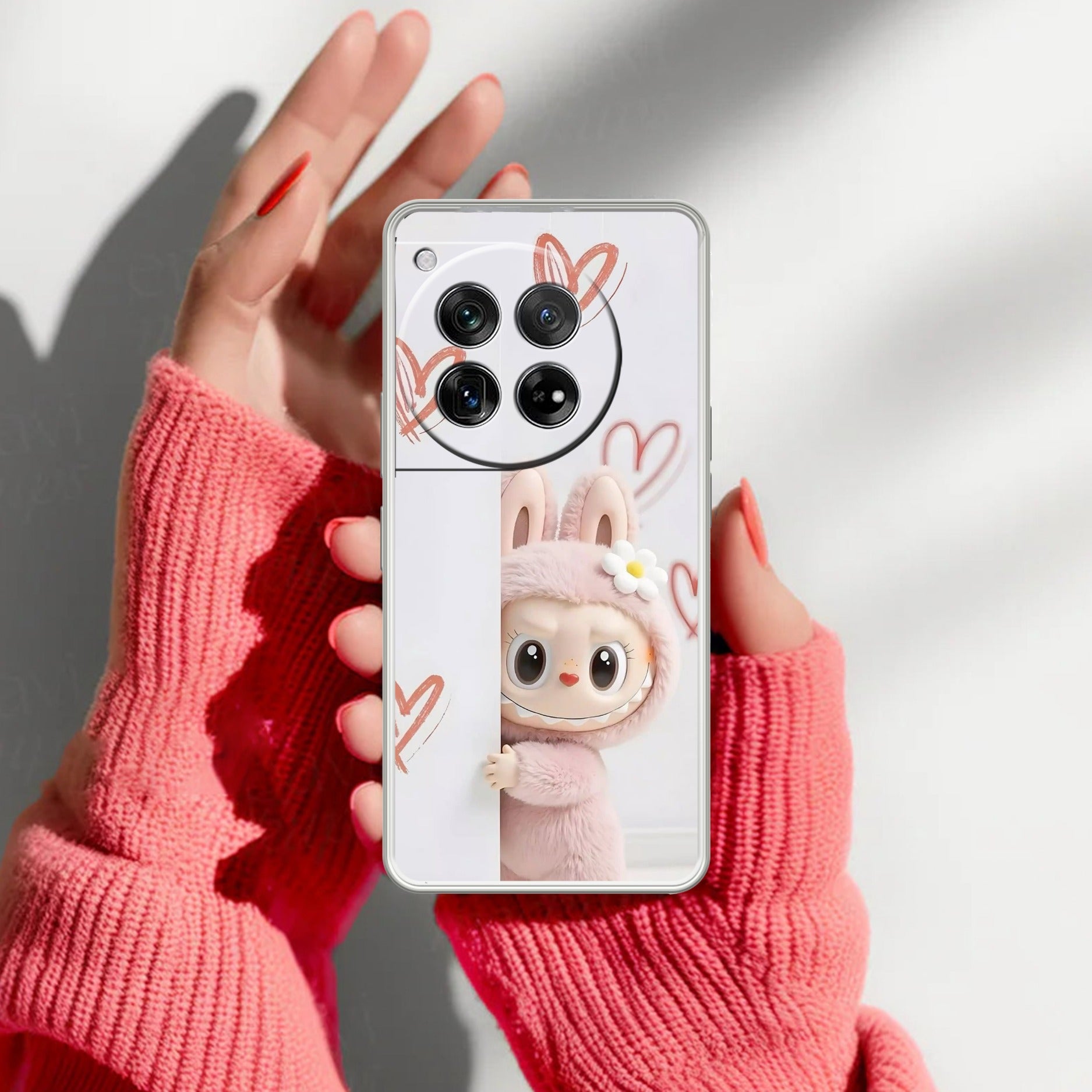Labubu Transparent Silicon Case For OnePlus 12 5G