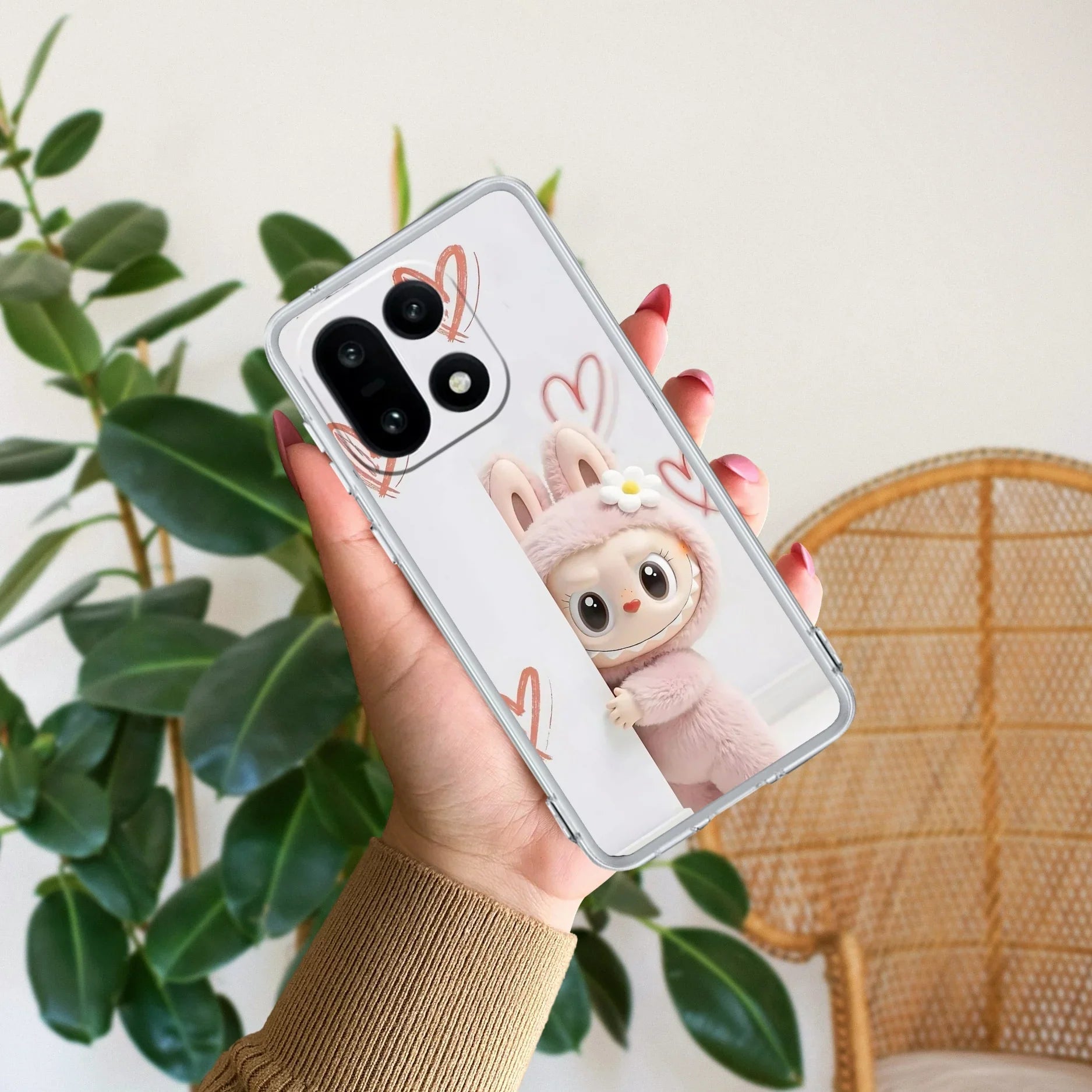 Labubu Transparent Silicon Case For OnePlus 15 5G
