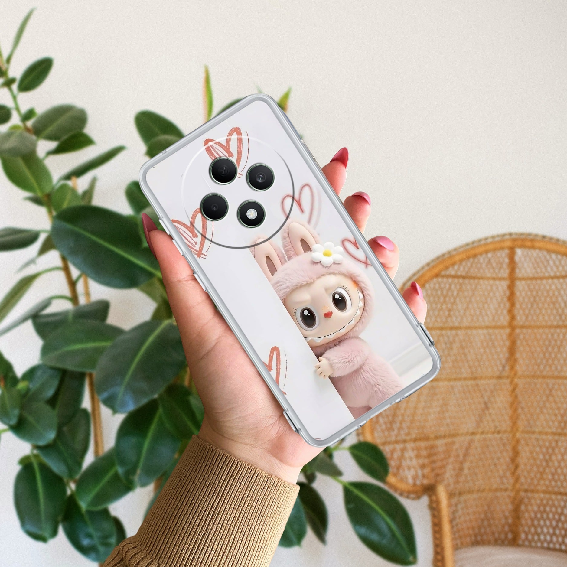 Labubu Anti Yellow Case For Oppo F27 Pro Plus 5G