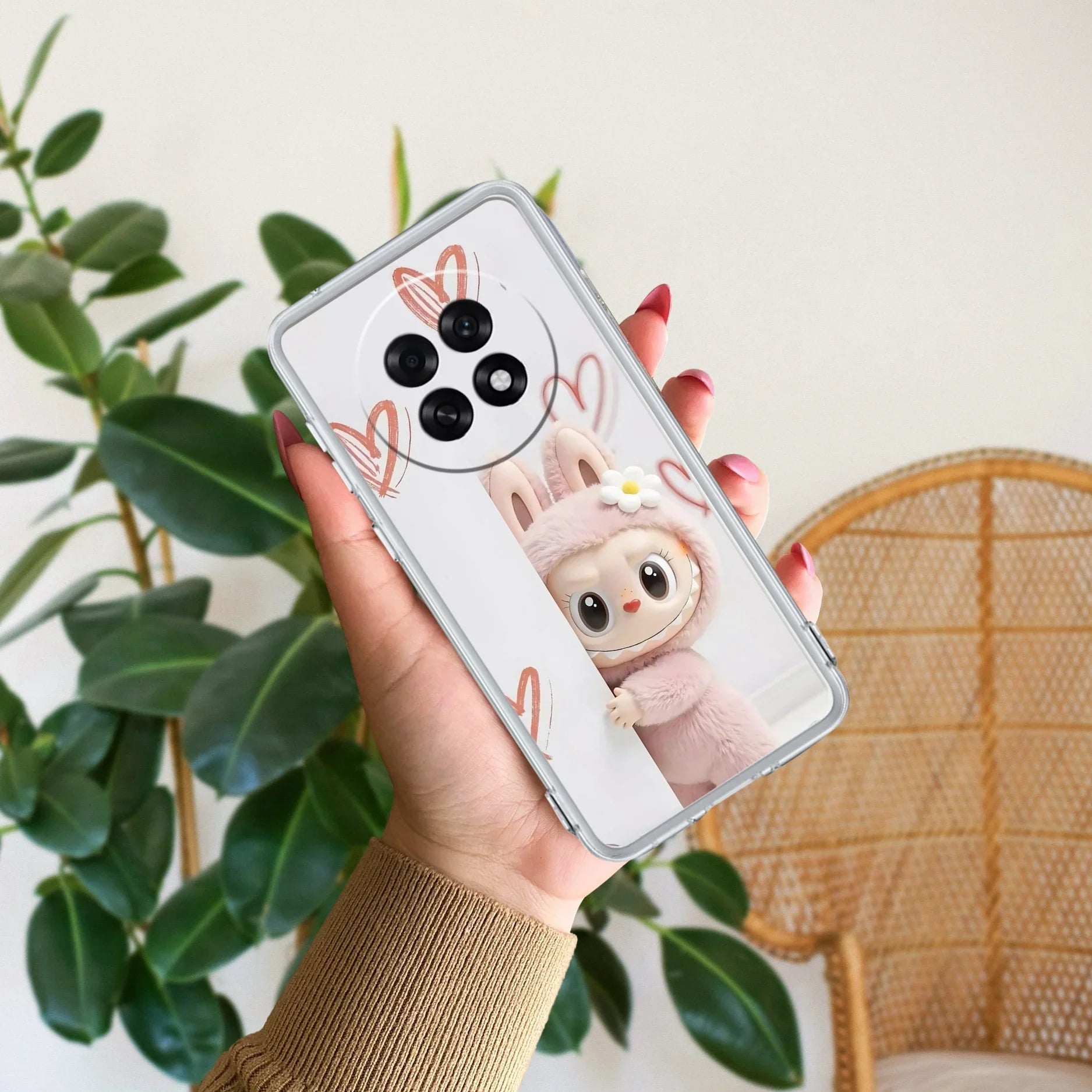 Labubu Anti Yellow Case For Oppo F31 Pro Plus 5G