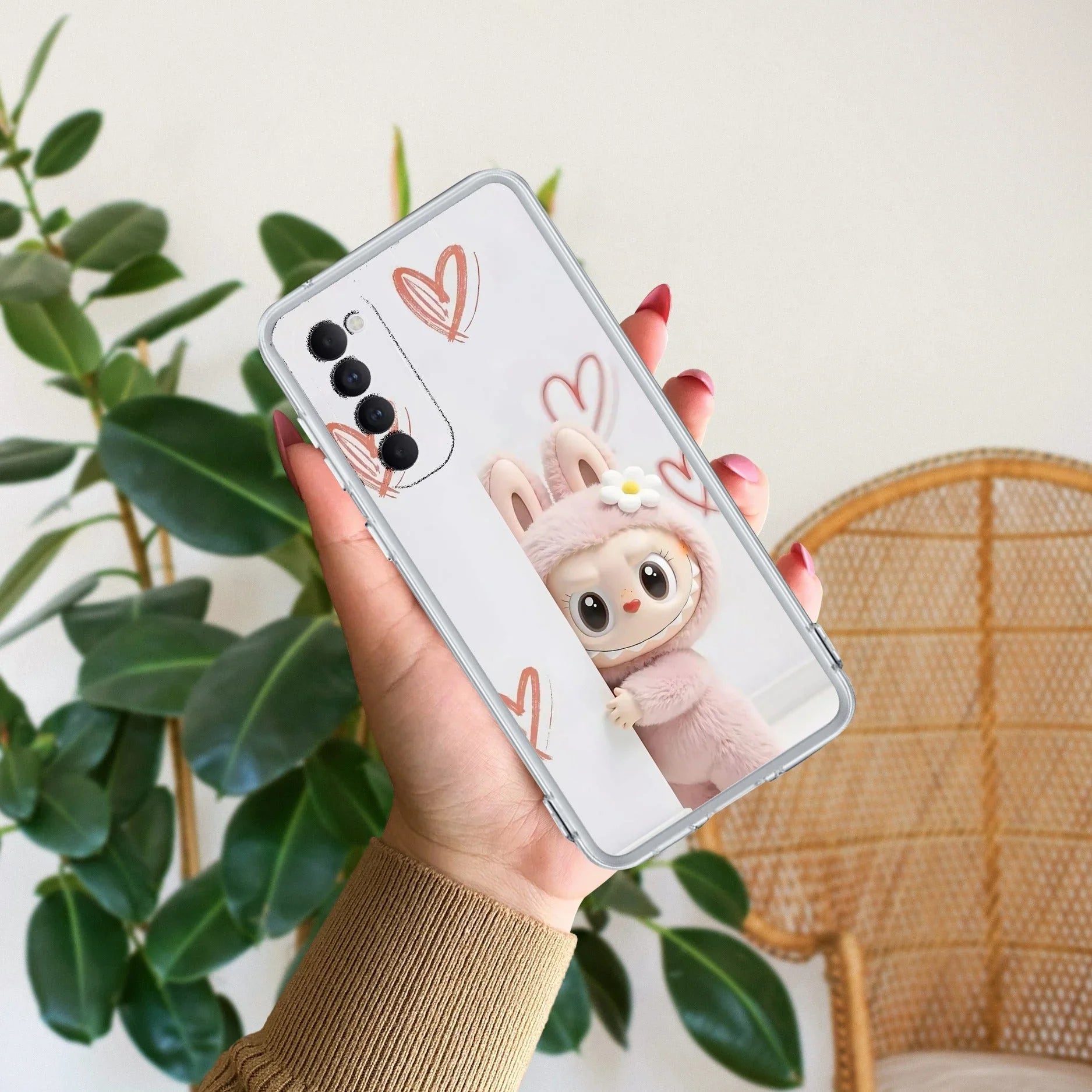 Labubu Anti Yellow Case For Oppo Reno 4 Pro