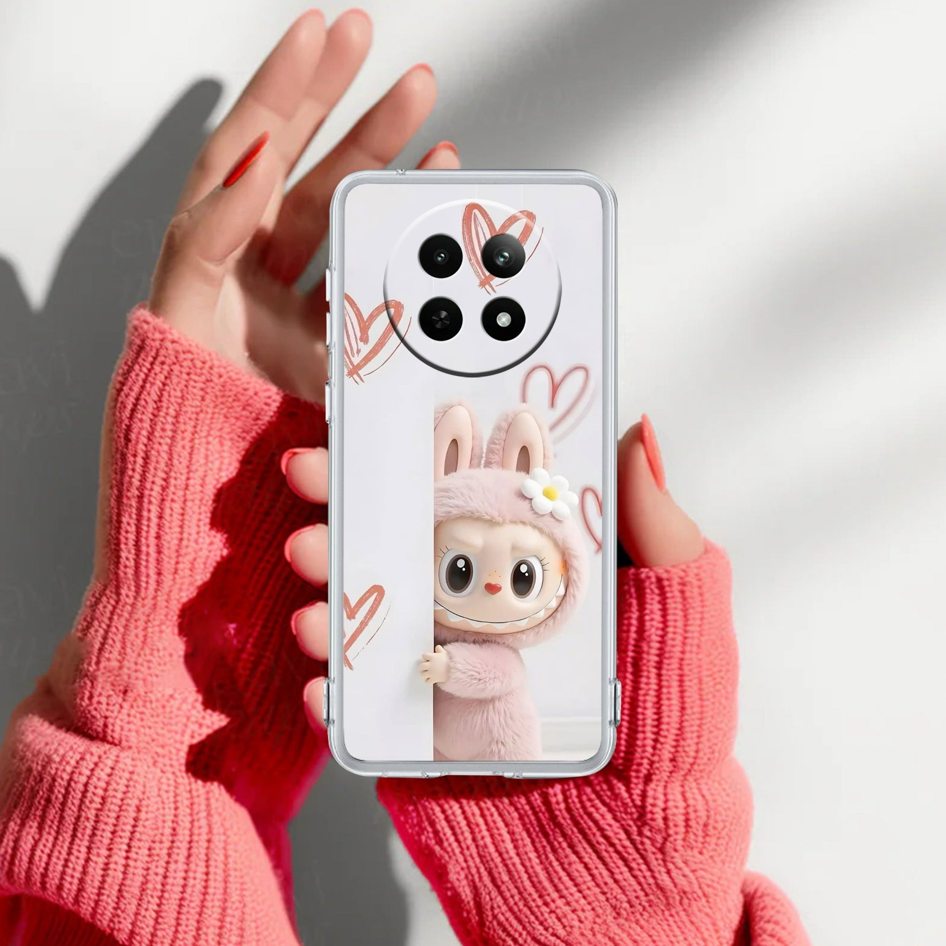 Labubu Transparent Silicon Case For Realme 8 5G / Realme 8s 5G / Realme 9 5G / Realme Narzo 30 5G