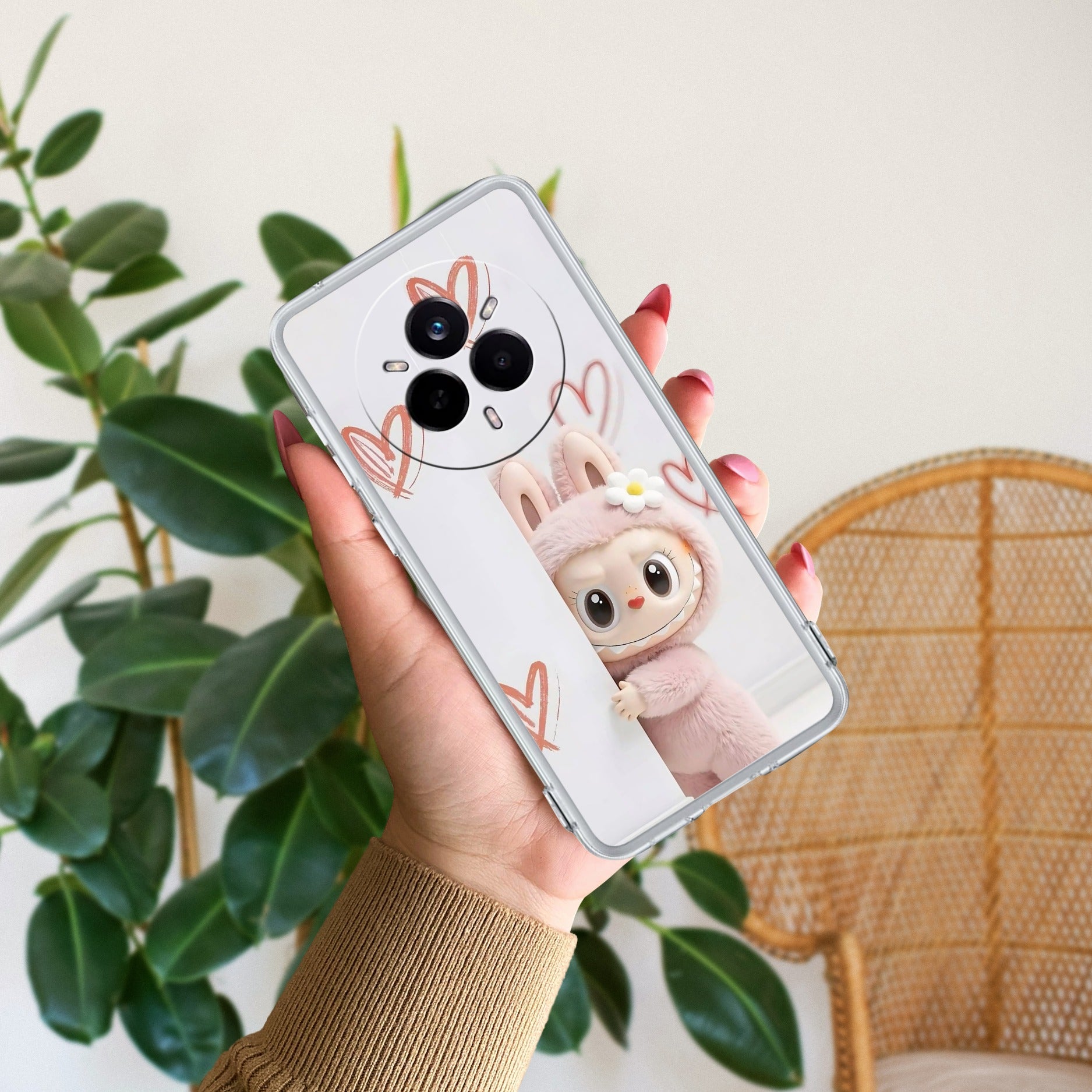Labubu Transparent Silicon Case For Realme 9 Pro 5G