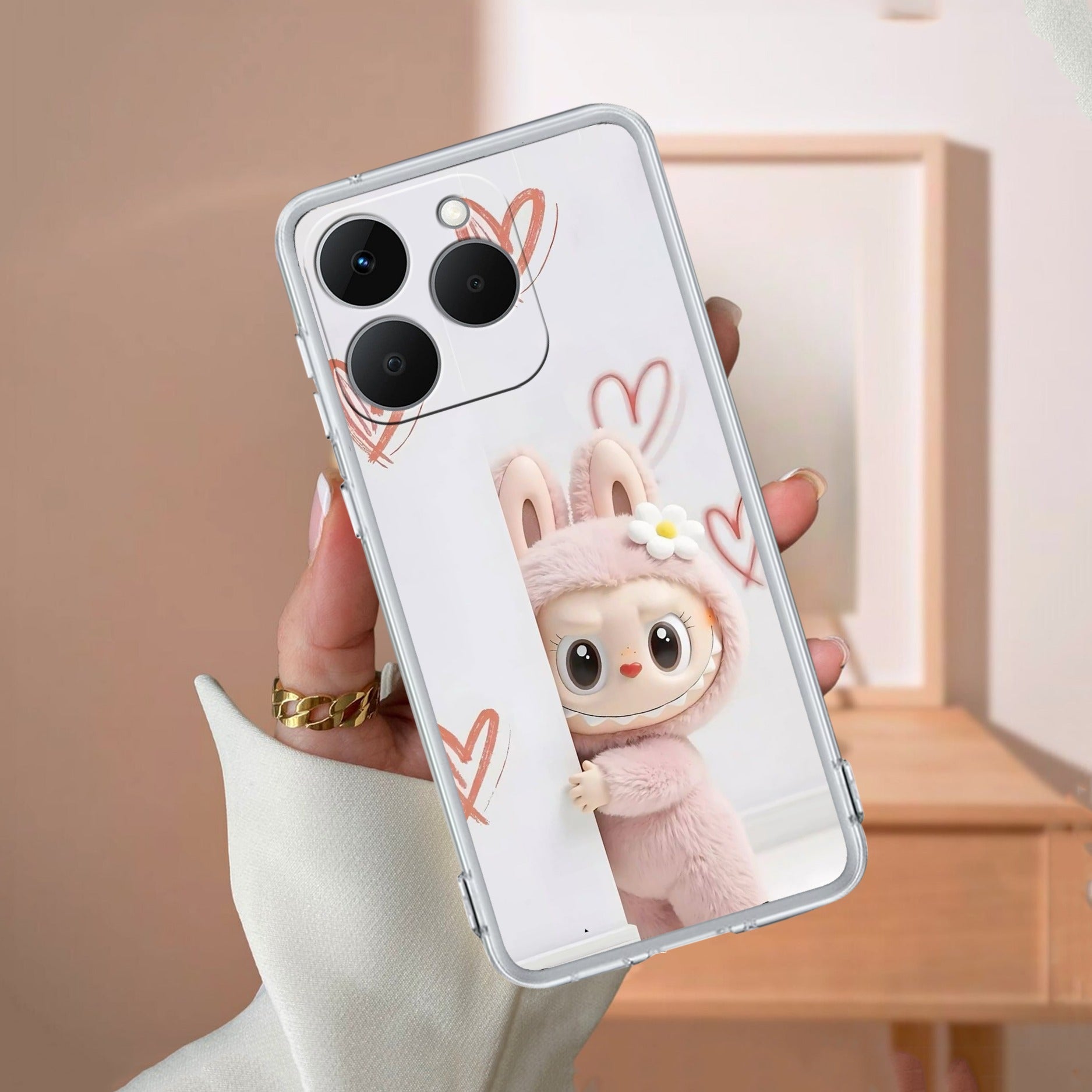 Labubu Anti Yellow Case For Realme 15T 5G
