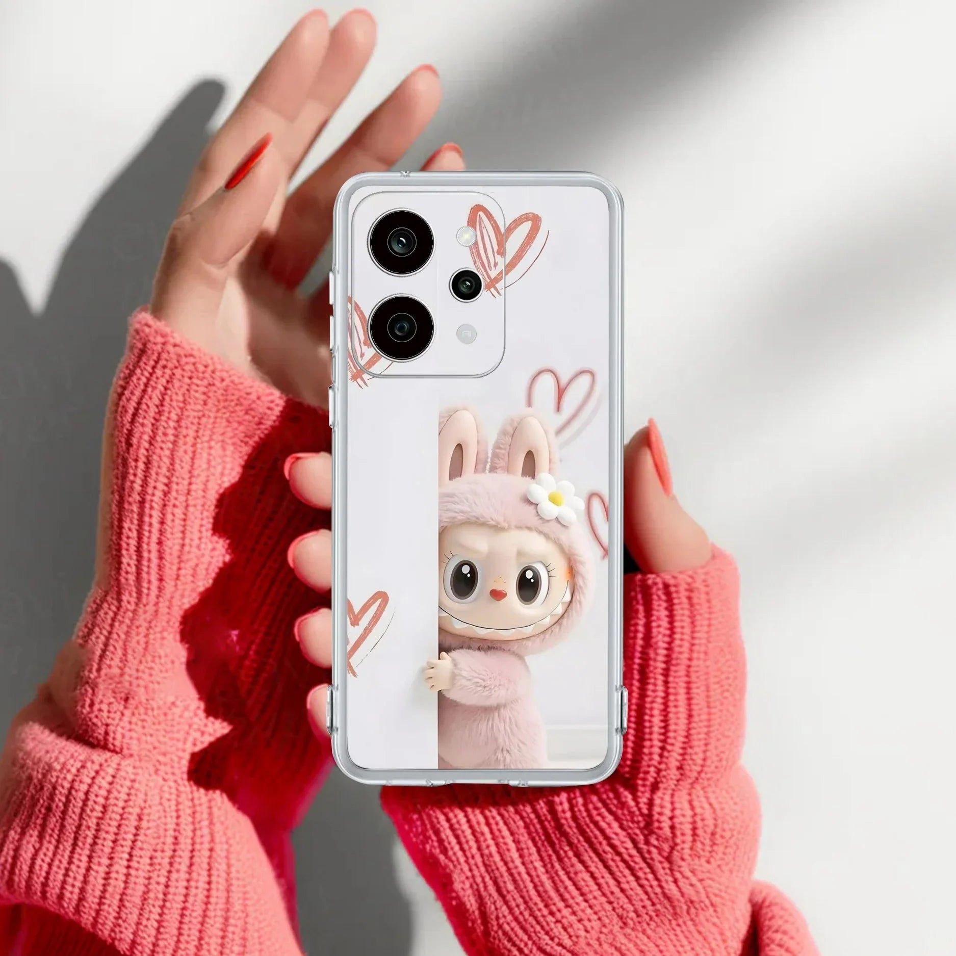 Labubu Transparent Silicon Case For Realme Narzo Power 5G