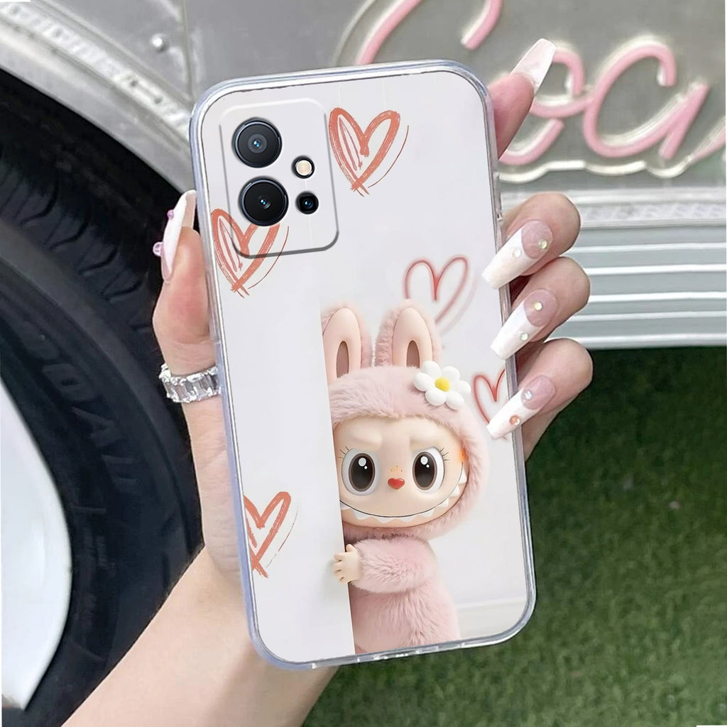 Labubu Transparent Silicon Case For Vivo V29E 5G