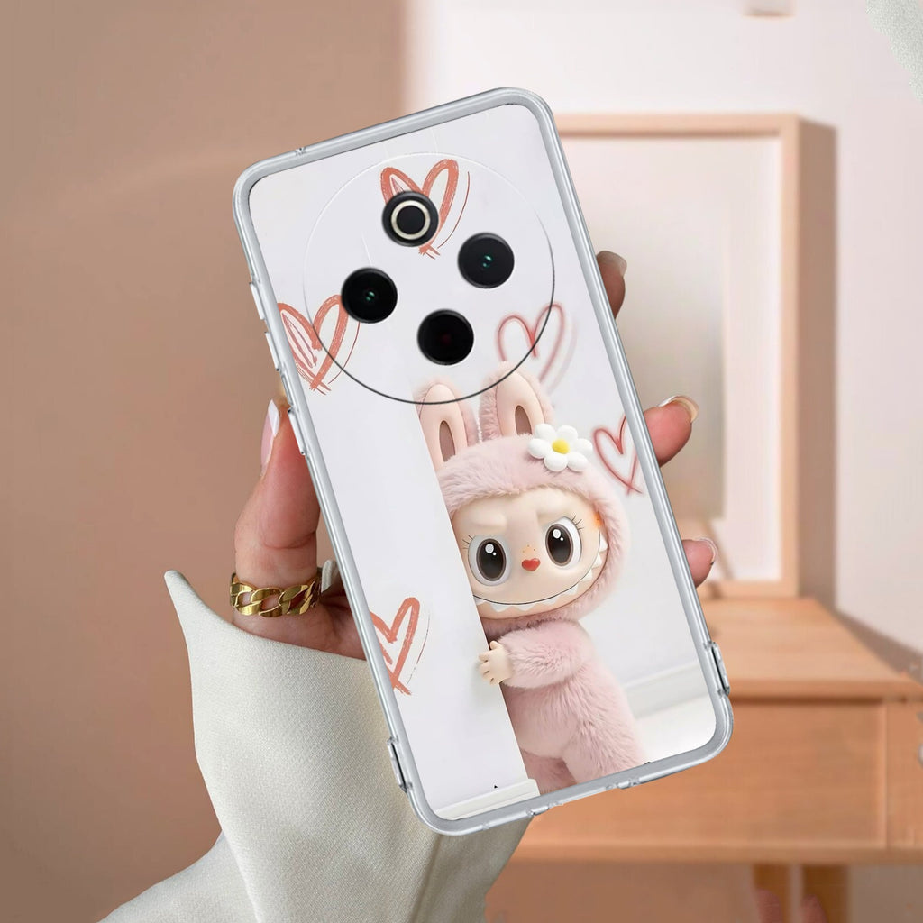Labubu Transparent Silicon Case For Vivo V30 5G