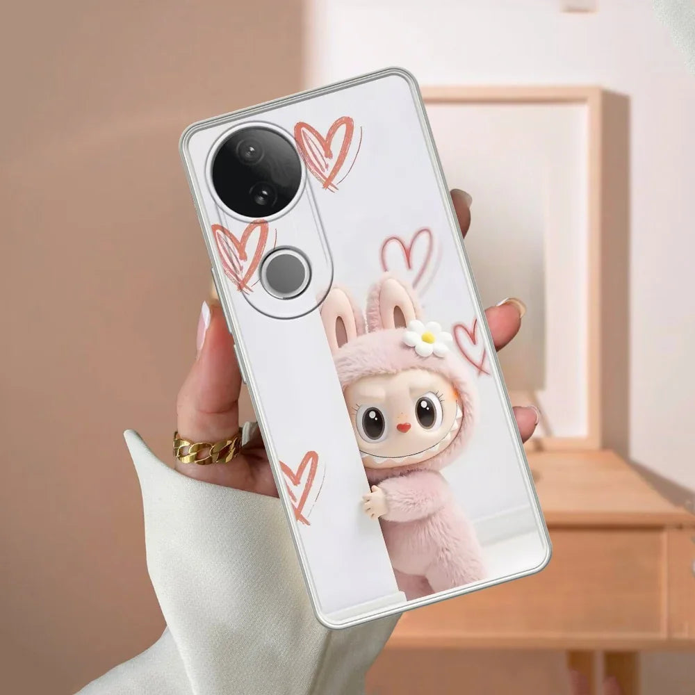 Labubu Transparent Silicon Case For Vivo Y18 / Y18i
