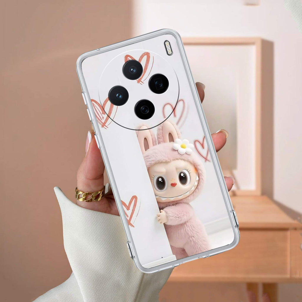 Labubu Transparent Silicon Case For Vivo V23E