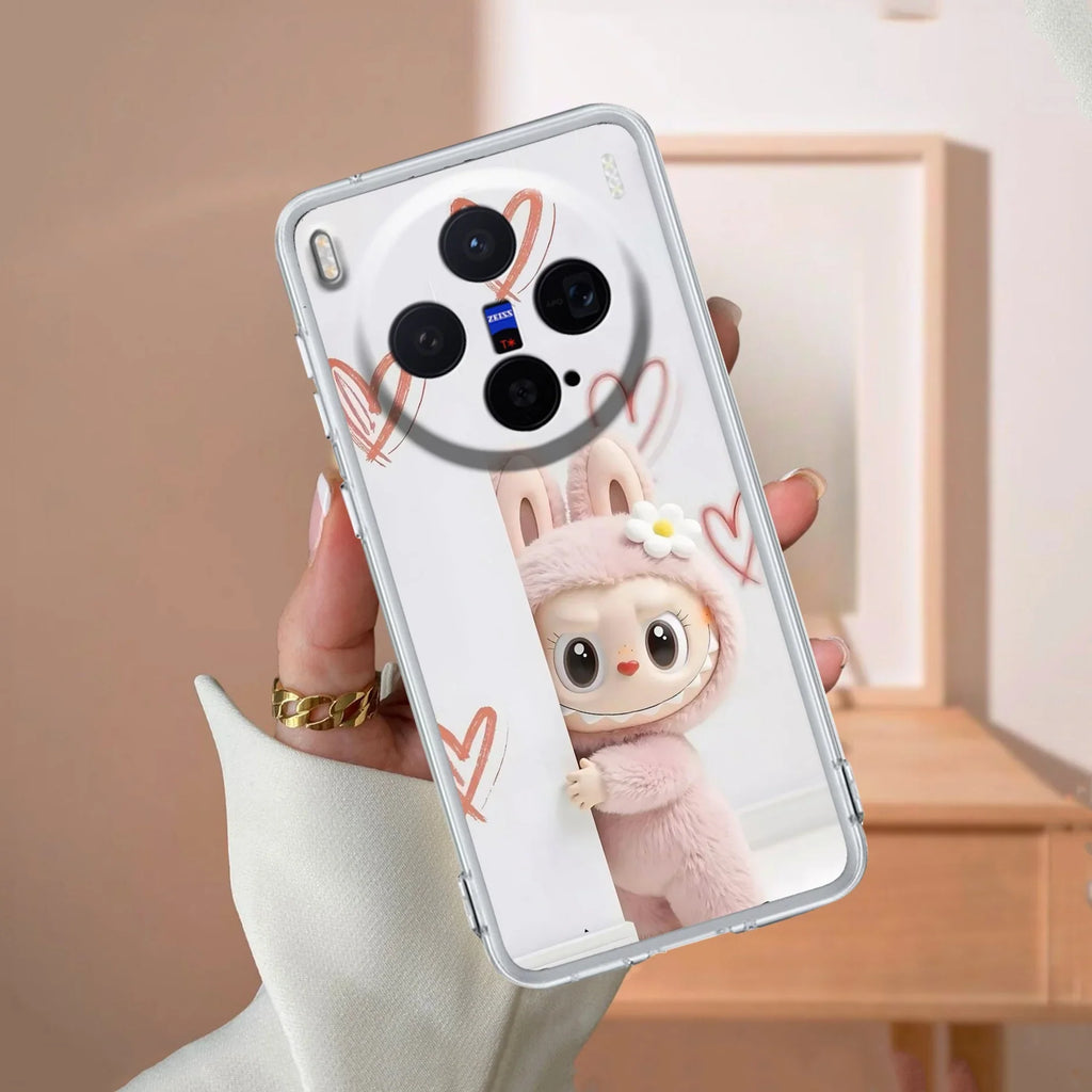Labubu Transparent Silicon Case For Vivo T4x 5G
