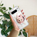 Labubu Trendy Transparent Silicon Case For Google Pixel 8 Pro 5G