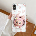 Labubu Trendy Transparent Silicon Case For iPhone Xs Max