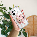 Labubu Trendy Transparent Silicon Case For iQOO - ShopOnCliQ
