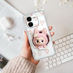 Labubu Trendy Transparent Silicon Case For iQOO Z9x 5G