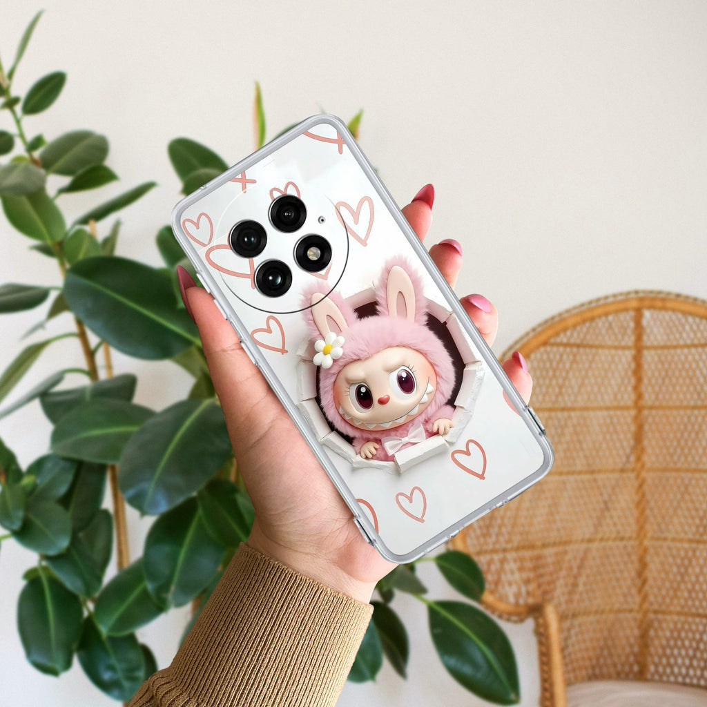 Labubu Trendy Anti Yellow Case For OnePlus 13 5G