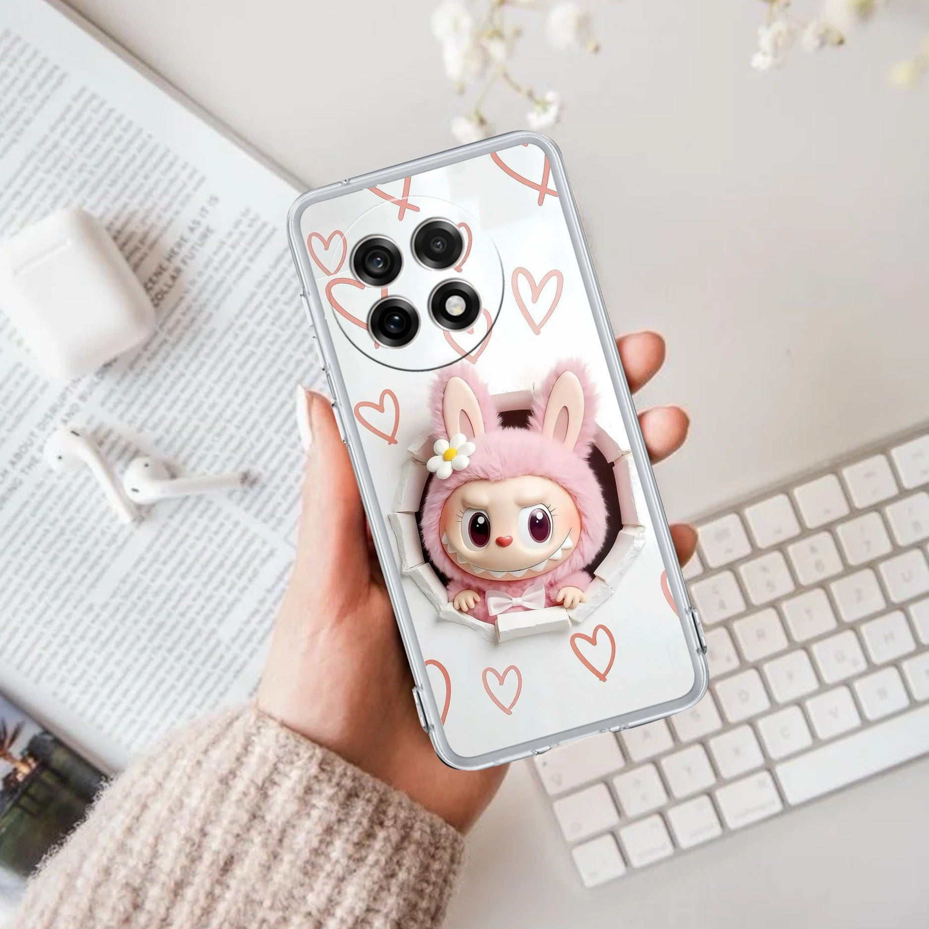 Labubu Trendy Anti Yellow Case For OnePlus 13R 5G
