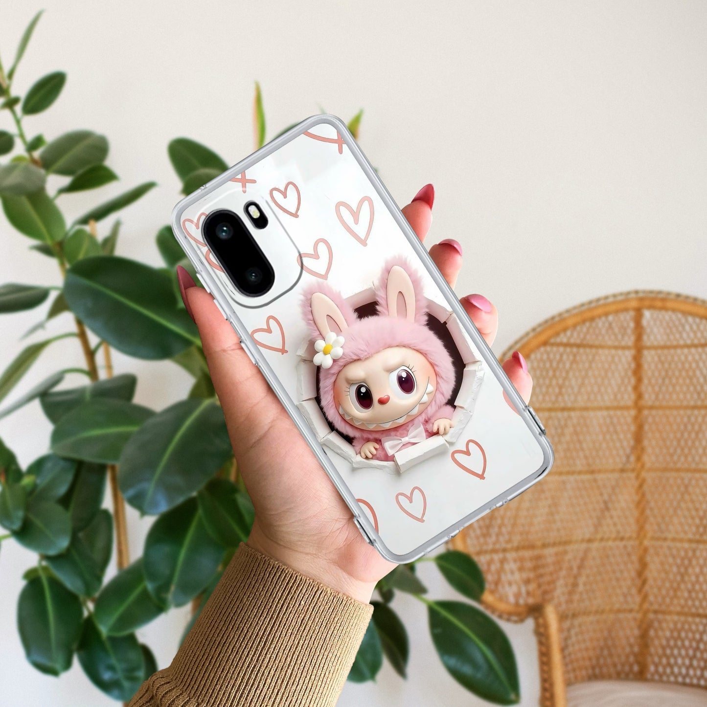 Labubu Trendy Transparent Silicon Case For OnePlus