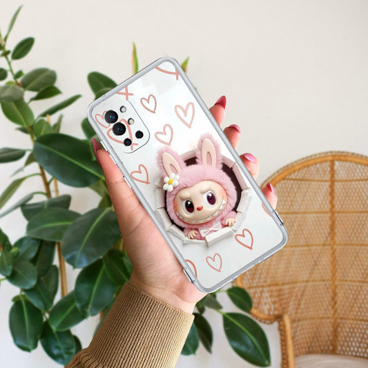 Labubu Trendy Transparent Silicon Case For OnePlus