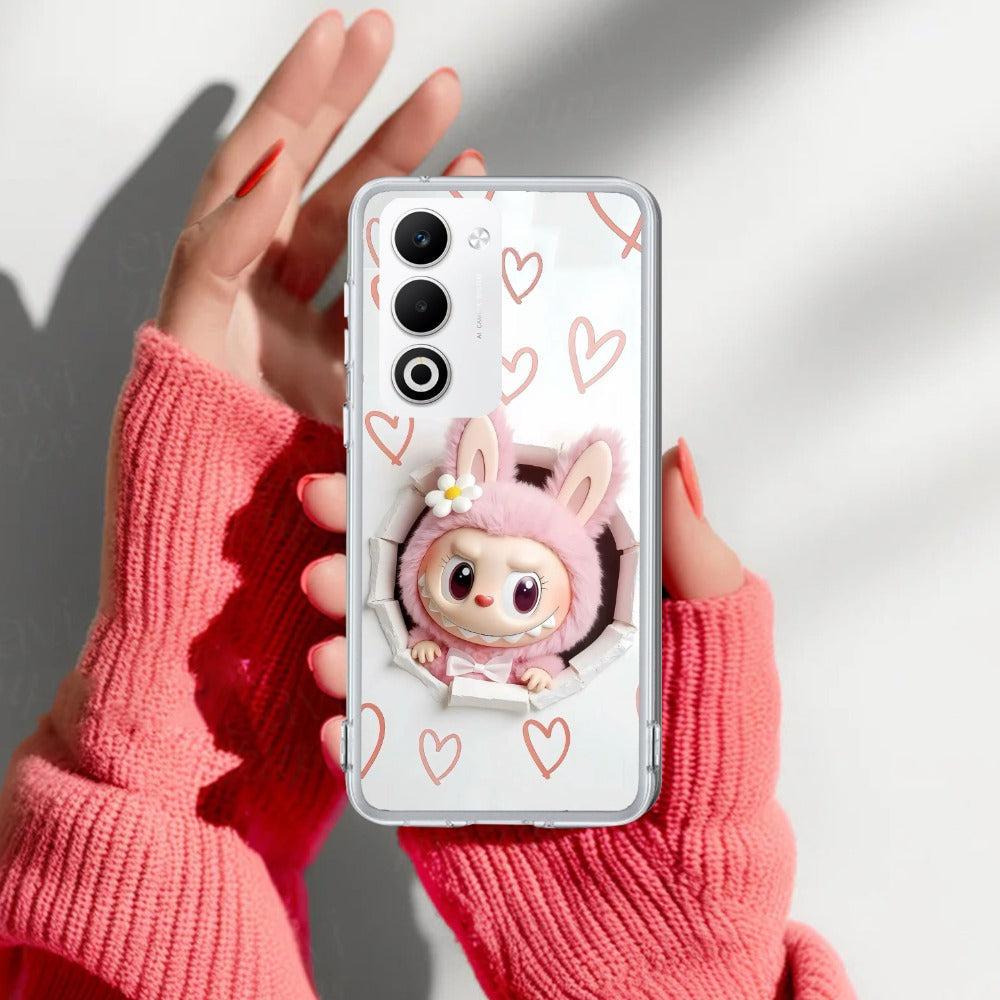 Labubu Trendy Transparent Silicon Case For Oppo