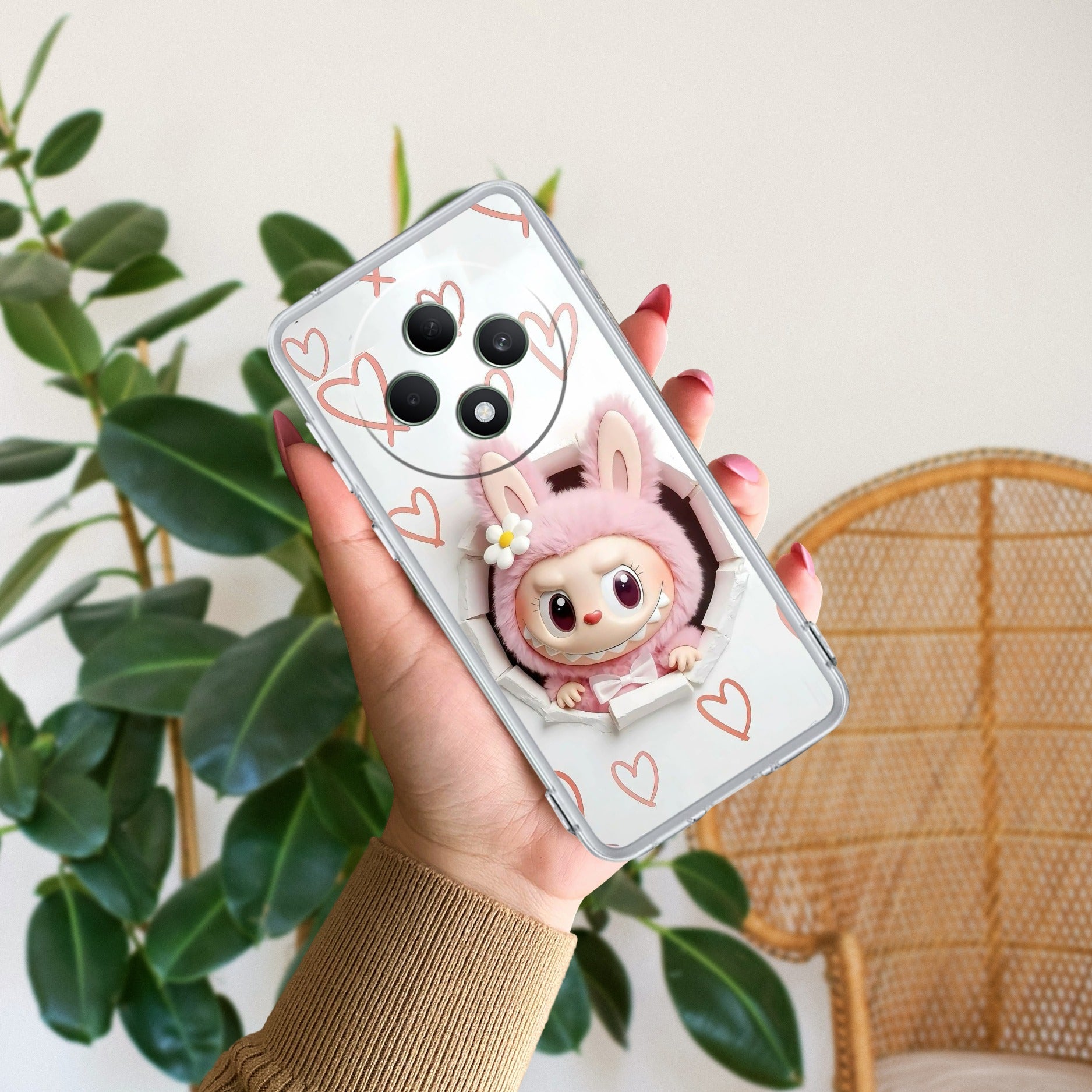 Labubu Trendy Anti Yellow Case For Oppo F27 5G