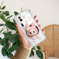 Labubu Trendy Transparent Silicon Case For Oppo Reno 11 Pro 5G